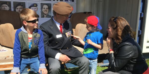 NLVD veteraan en kinderen