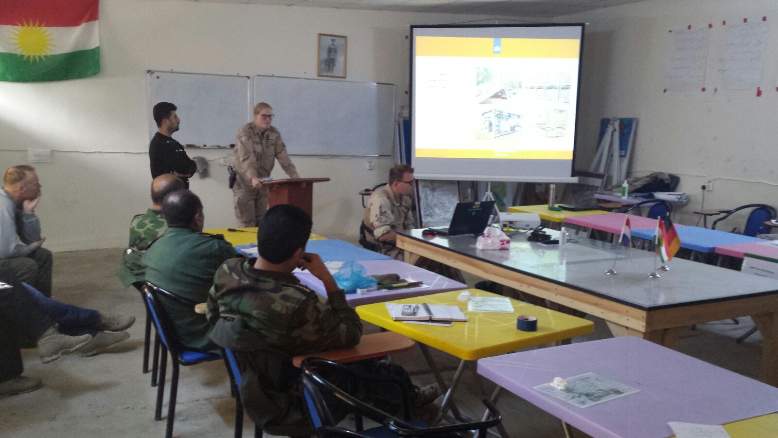 Amber tijdens missie